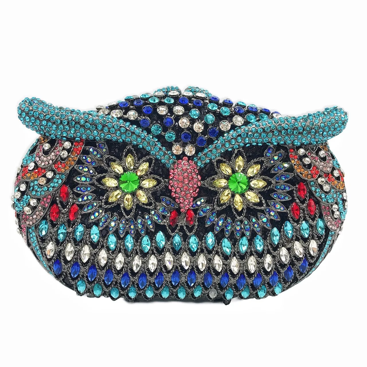 

Owl Diamond Dinner Bag Hollow Gem Banquet Rhinestone Handle Women's Bag Owl Clutch Wallets For Woman Sequin Glamour Party Clutch