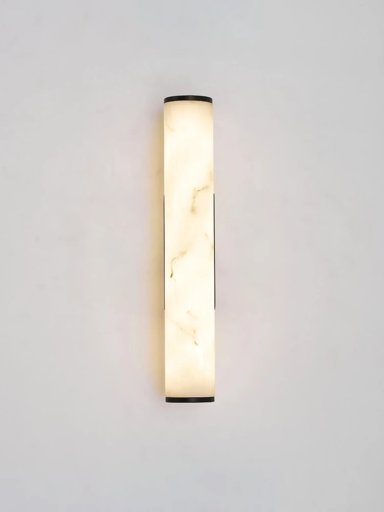 Medieval French style living room background wall light imitation marble