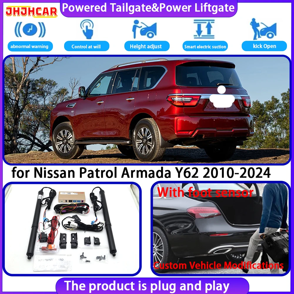 JHJHCAR for Nissan Patrol Armada Y62 2010-2024 OEM Smart Automatic Electric Powered Tailgate Power Liftgate Tailgate System