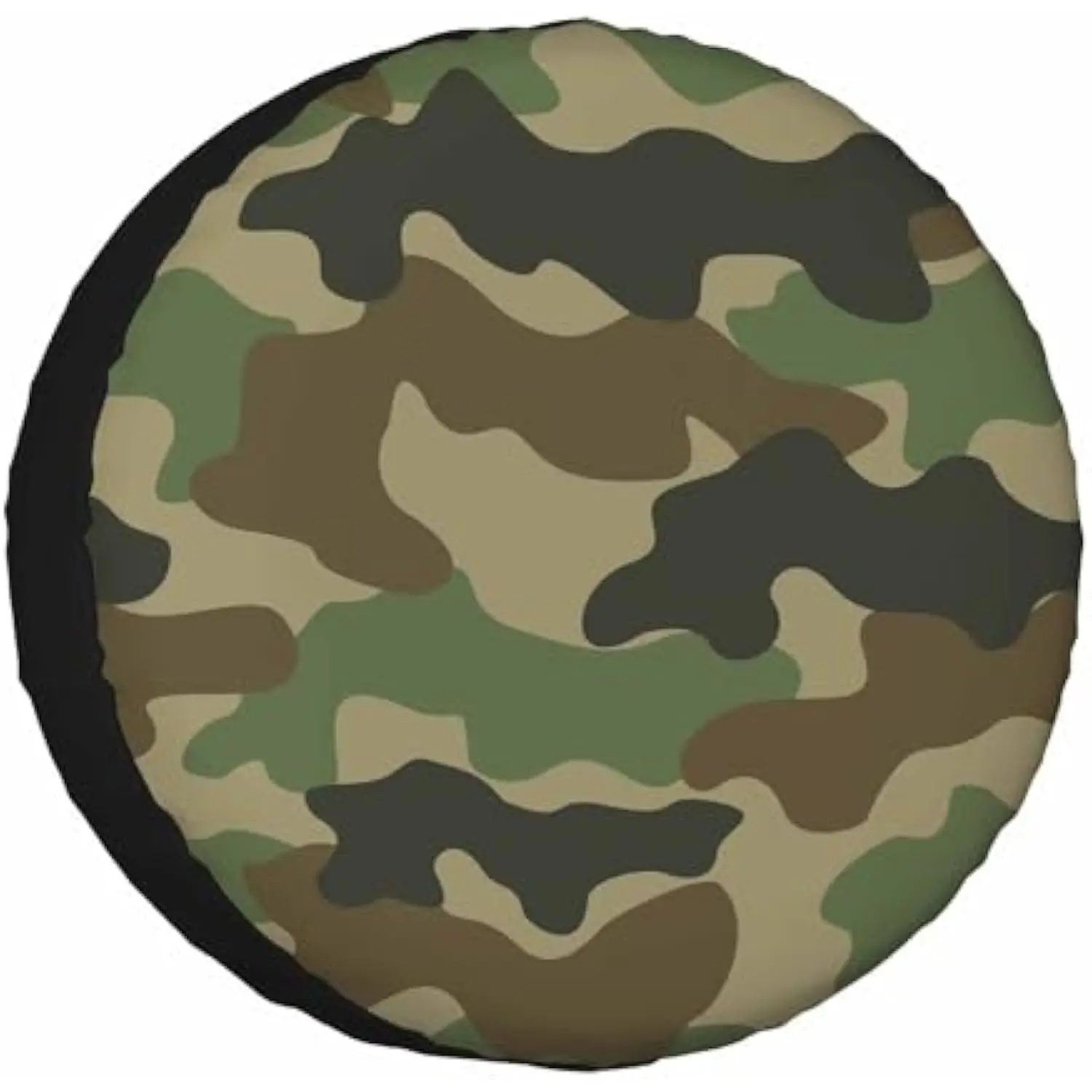Camouflage Spare Tire Cover Polyester Weatherproof Wheel Protector for RV Trailer SUV Camper
