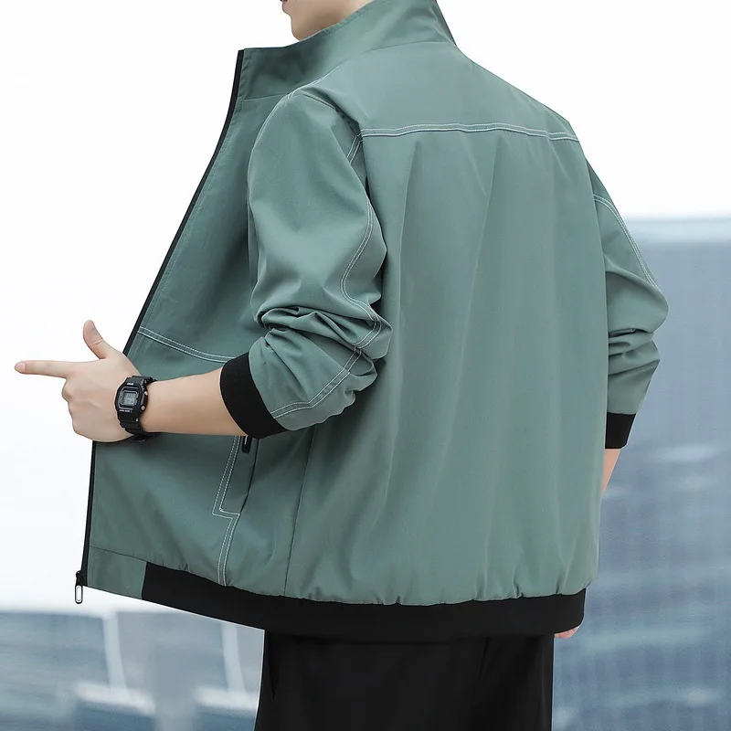 New Spring And Autumn Tooling Jacket Men's Casual Versatile Autumn Clothes Men
