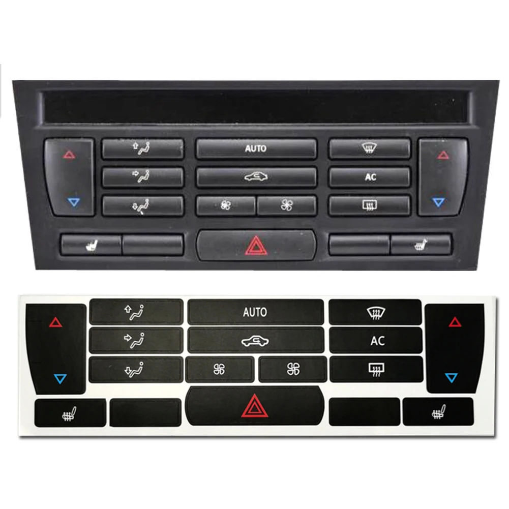Air Conditioning Control Panel Button Repair Sticker For SAAB 9-3 2003-07 A/C CLIMATE CONTROL BUTTON REPAIR DECALS