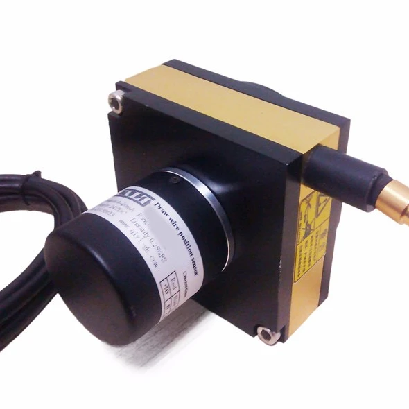 2000mm linear string encoder 4-20mA 0-5v 0-10v 0-5kohm 0-10kohm output draw wire displacement sensor