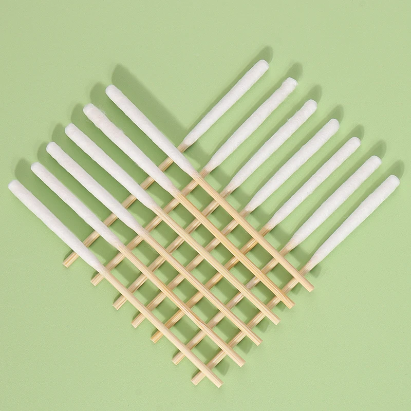 30 stücke Dicke Baumwolle Tupfer Holz Stick Tragen Medizin Baumwolle Knospen Wimpern Verlängerung Ohren Augenbraue Lip Sauber Schönheit Make-Up-Tools – Detail 4