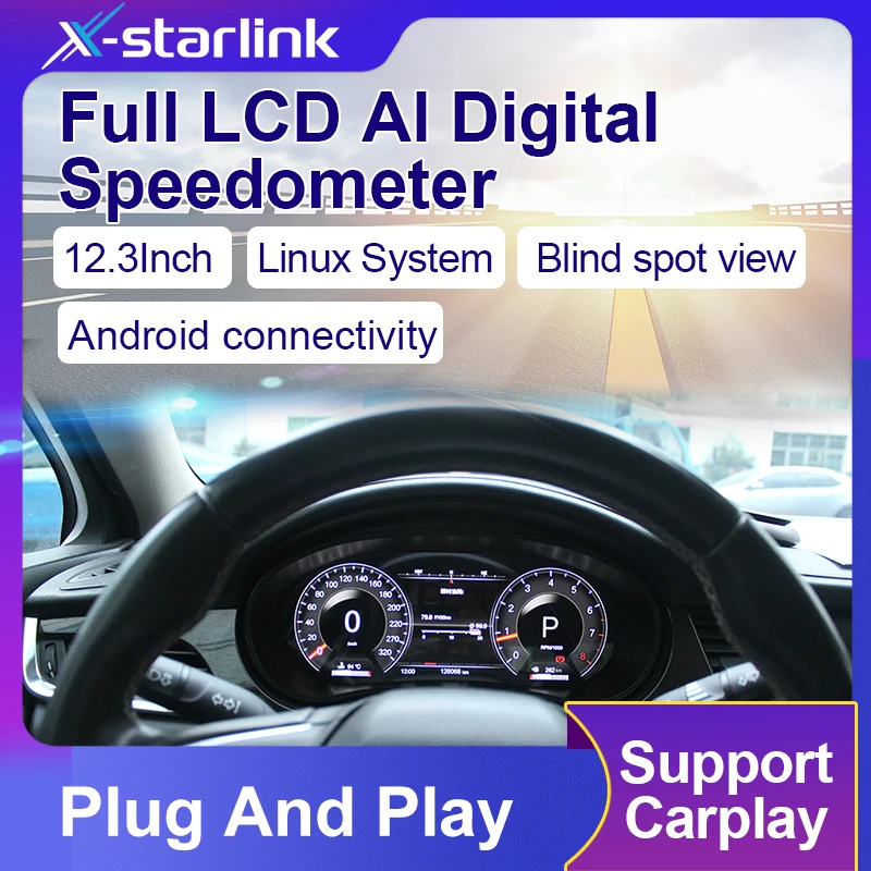 

For Buick Verano Opel 2015-2022 12.3-Inch Digital Speedometer Lcd Instrument Cluster with Phone Link Car Dashboard Upgrade