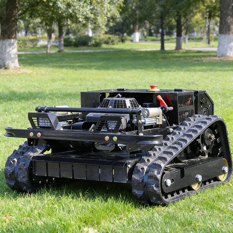 

Customized all terrain tracked weeding machine with remote control for farm, orchard, lawn cleaning and mowing