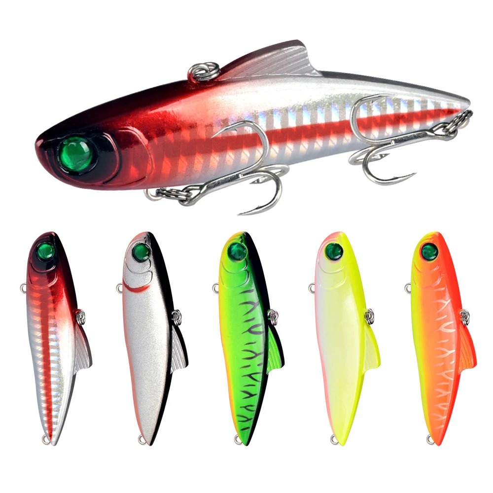 1pcs VIB Fishing Lures 8.5cm 21g Laser Long Casting Rattlin Wobblers Winter Ice Hard Crankbait Vibration Pesca Pike Carp Tackle