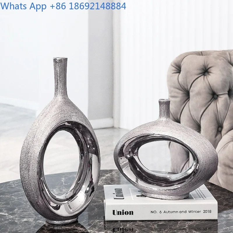 

Modern Minimalist Ornament TV Cabinet Nordic Light Luxury Vase Living Room Wine Cabinet Entrance Home Art Soft Decoration