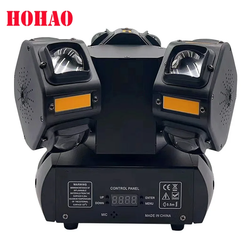 

HOHAO Dynamic Triple Head Gecko LED 12 шт. * 10 Вт 4 в 1 RGBW сценический мигающий лазерный свет для бара, вечеринки, дискотеки, КТВ, лампа с эффектом луча