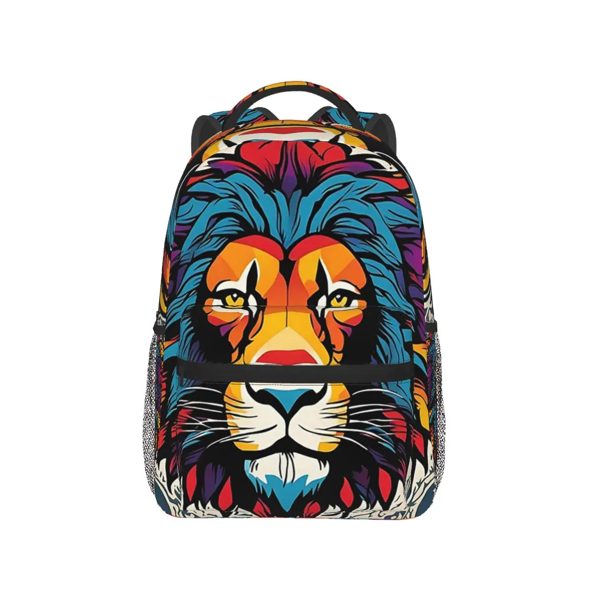 

Crowned King Vintage Lion Postage Backpack Hot Sale Daypack Large Capacity Boys Girls BookBag School Bag Shoulder Bags