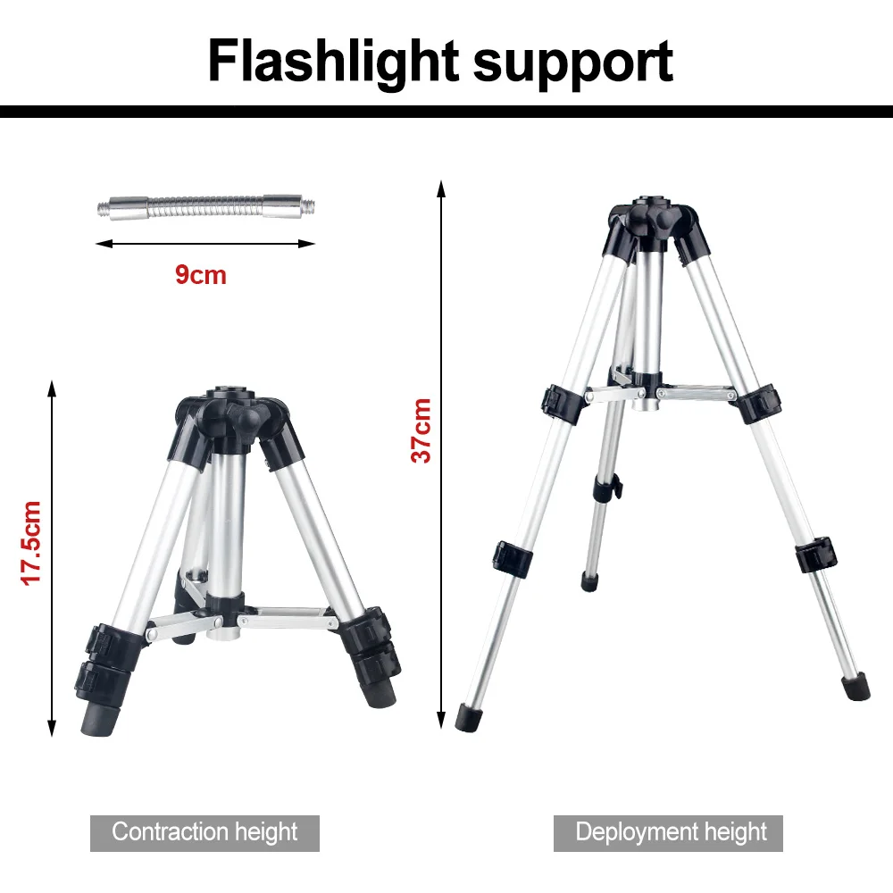 Super Bright LED Searchlight USB Rechargeable Flashlight Outdoor Handheld LED Spotlight Floodlight Torch Lamp Work Light Tripod