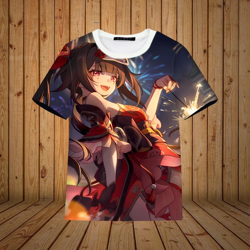 男性と女性のための半袖3DプリントTシャツ,特大のストリートウェア,カジュアルトップ,最新のゲーム,ショーカイスター,ールコ