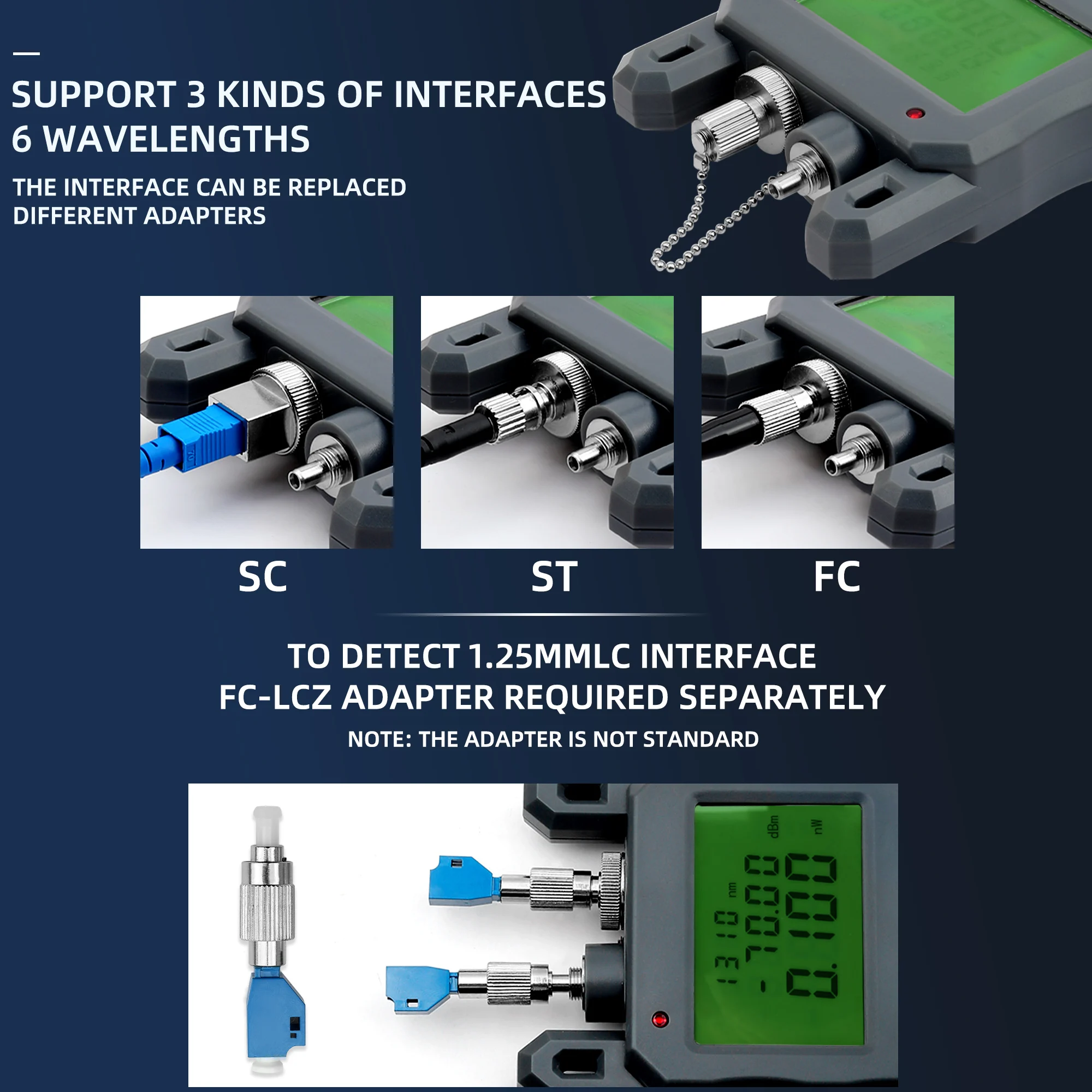 KELUSHI All-IN-ONE Fiber Optical Power Meter -70 +10dBm 1/10mw Cable Tester Visual Fault Locator FTTH  Tool