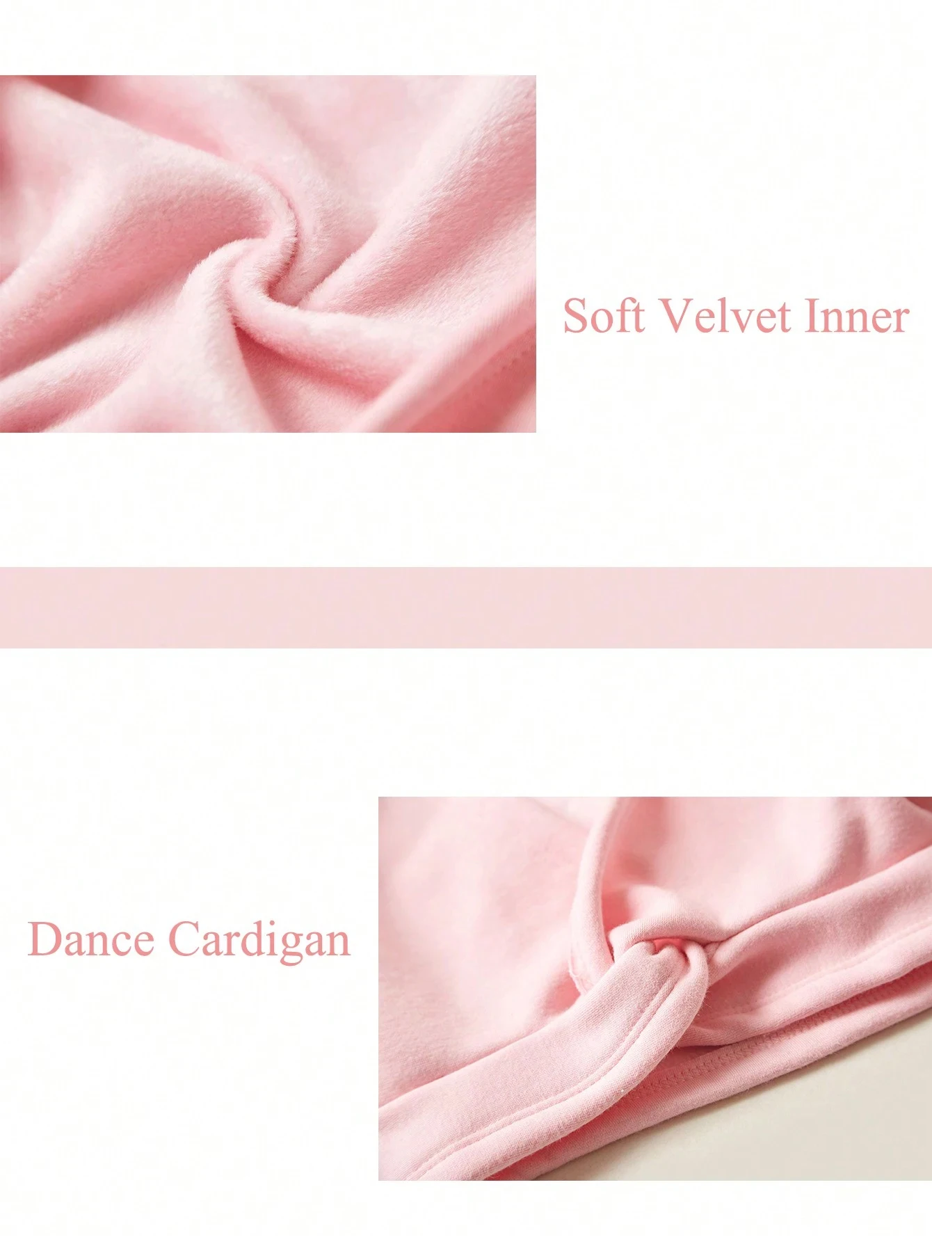 Girls Ballet Wrap Tops Kid Long Sleeve Dance Sweater Velvet Inner Classic V-neck Pullover for Gymnastic Dance Wrap Cardigan Tops