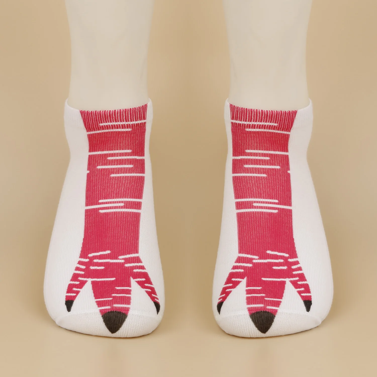 جوارب مضحكة ثلاثية الأبعاد على شكل مخلب الدجاج للرجال والنساء، مريحة للتجمعات والحفلات