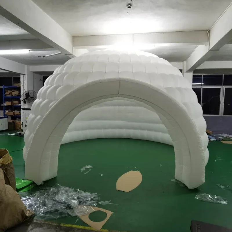 Dome igloo tent giant inflatable with LED lighting Luna tent Inflatable showroom tent / dome tent with LED lights - toy tent