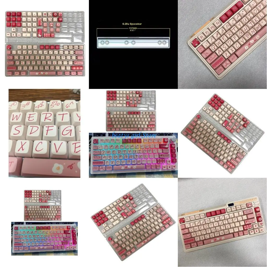 

C7AB Lucky Bear Keycap 120keys XDA Profile Pbt Sublimations Keycap Cartoon Keycaps