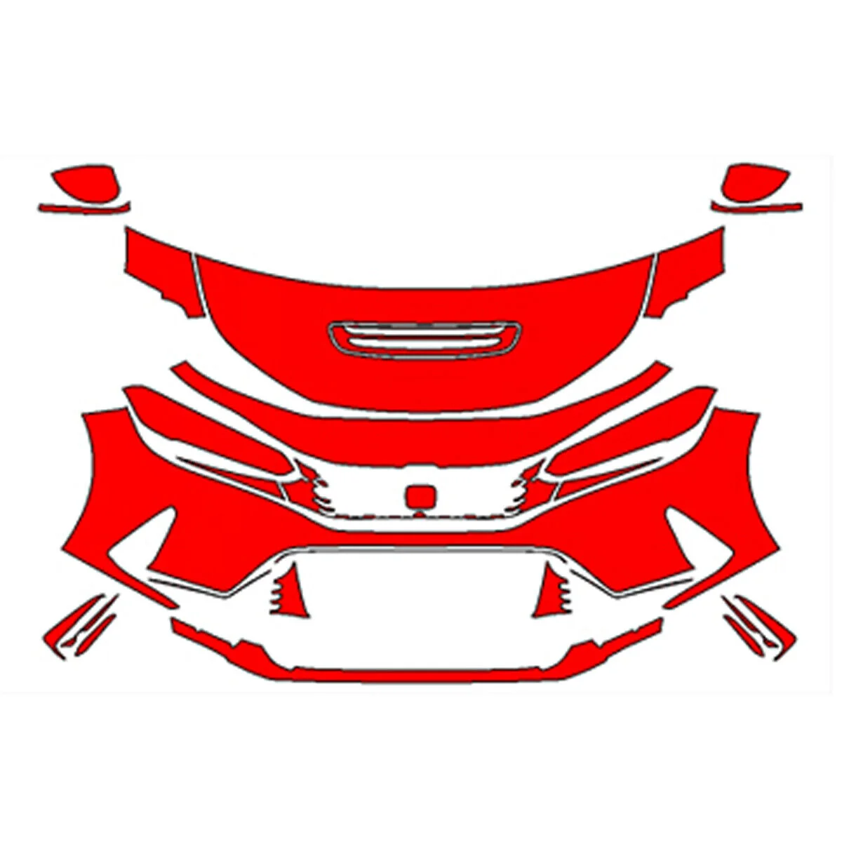 

PPF Clear Bra Protection Film For Honda Civic Type R 2023-2025 Kit