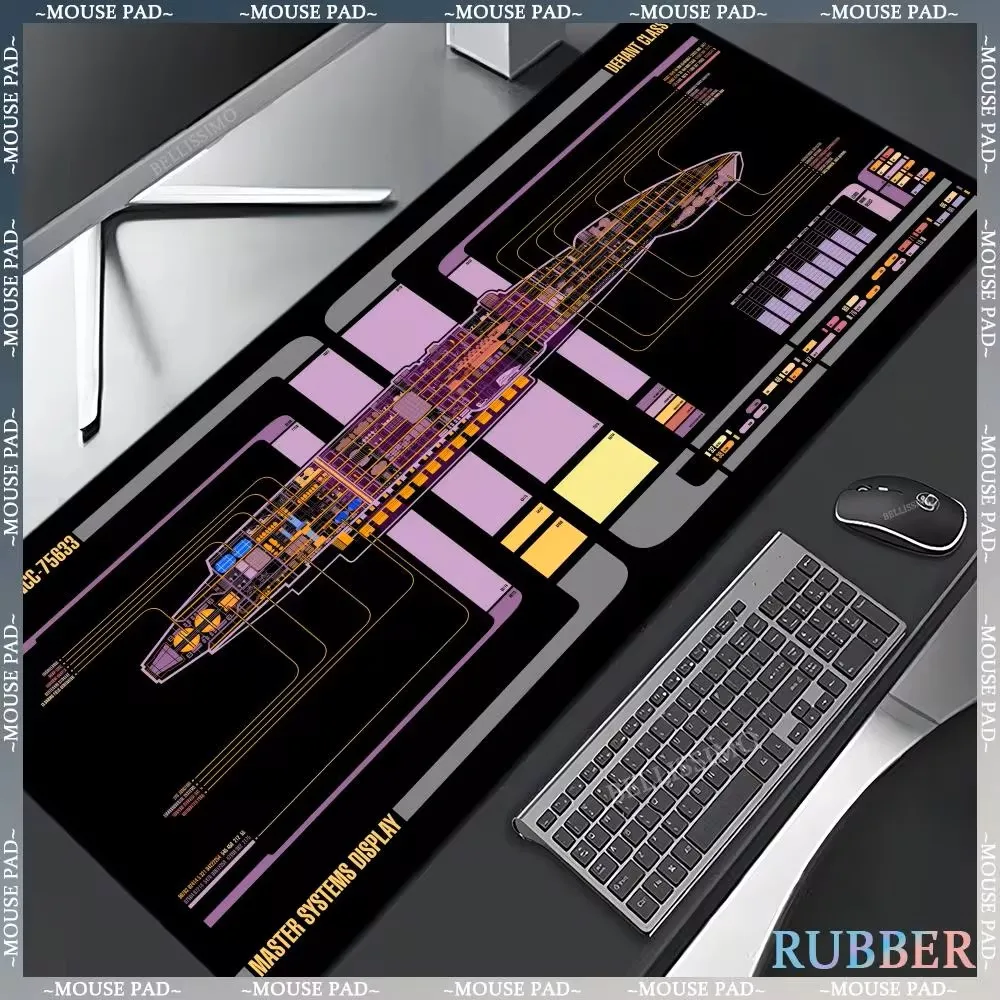 Mouse pads rubber non-slip oversized game computer pad Star Trek XXL keyboard game keyboard pad animation mouse pad 1200*600 MM