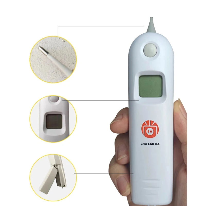 KX4B Pet Thermometer Livestock Thermometer Disgital Display Metal Probe High Sensitivity for Sheep Cow Horse Goat Dog for Cat