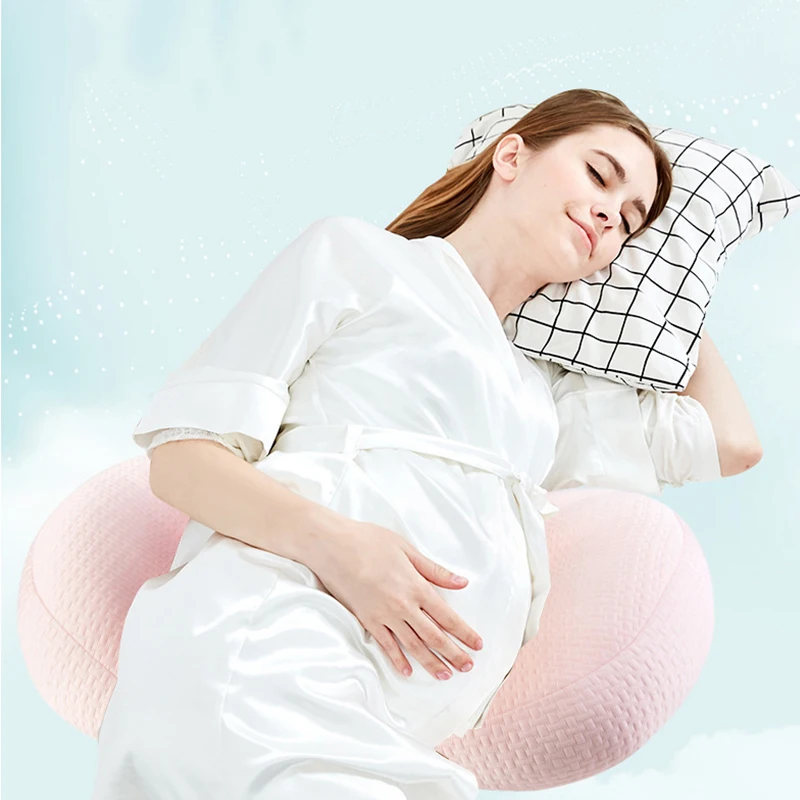 Pillow for Pregnant Women Four Seasons Universal Soft Cotton U-Shaped Waist Abdominal Support Cushion Maternity Body Pillow