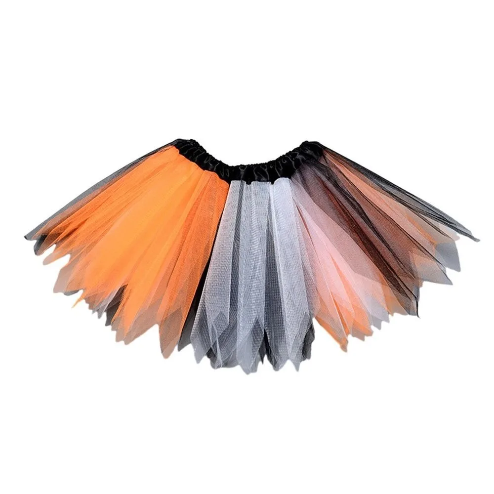 Summer Rainbow Tutu Skirt Colorful Netting Princess Skirt Tulle Dance Pettiskirt