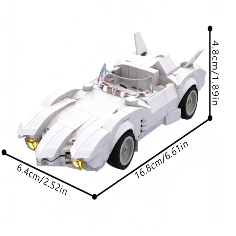 378 ชิ้น MOC ซิตี้ เทคนิคอล ทูนเนล ความเร็วสูงสุด ​ ​ ตัวต่อรถแข่ง MACH5 ชุดของเล่นรถแข่งสปอร์ต ของขวัญสำหรับเด็กและเพื่อน