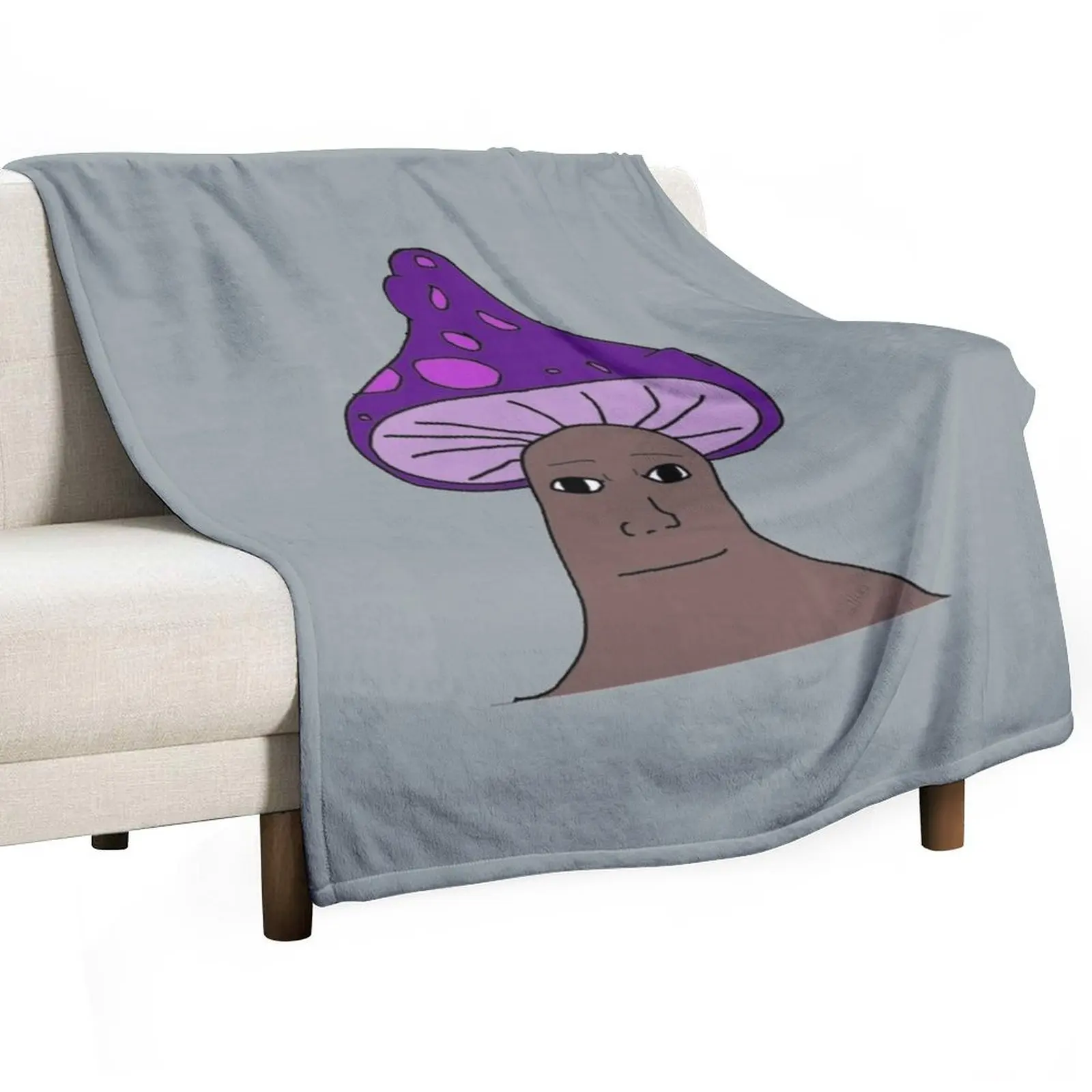 

poison mushroom cookie wojack Throw Blanket Sofa Quilt Decorative Sofas blankets and throws Furrys Blankets