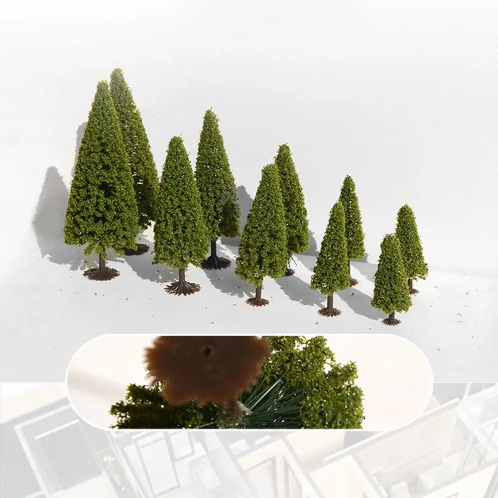 Green Scenery Dollhouse Ornament Sand Table Materia Building Model Christmas Tree Pine Tree Model Tower Pine Greening Landscape