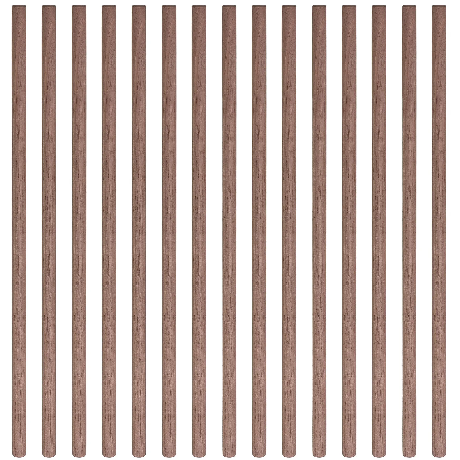 

24Pcs Black Walnut Wood Sticks for Crafts Round Dowel Rods Unfinished Smooth Sanded Wooden Craft Sticks Versatile for Home Decor