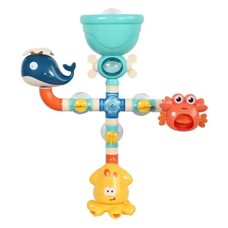 

Baby Bath Toys Bathtub DIY Pipes Tubes Bath Time Water Game Spray Swimming Bathroom Toys for Toddlers Kids Gifts Birthday Gift