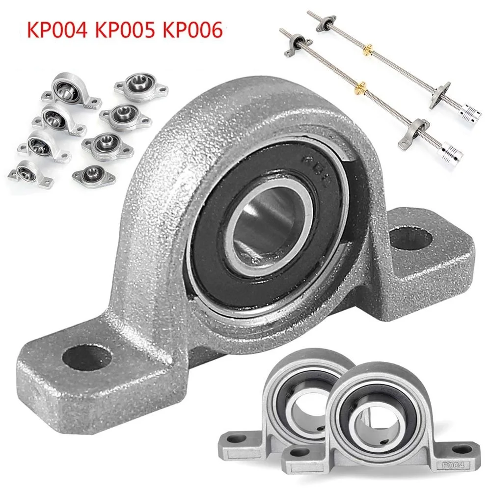 KP004 KP005 KP006 Self-aligning Pillow Block Bearing 25/30mm Zinc Alloy Thrust Bearing Mounted Block Housing Insert Linear Shaft