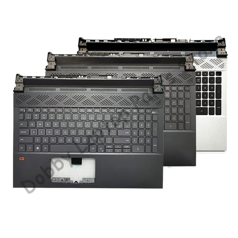 New Replace Keyboard For Dell Gaming G15 5510 5511 5515 5520 5521 5525 Laptop Upper Top Case Palmrest Backlit Keyboard 04XJ3D