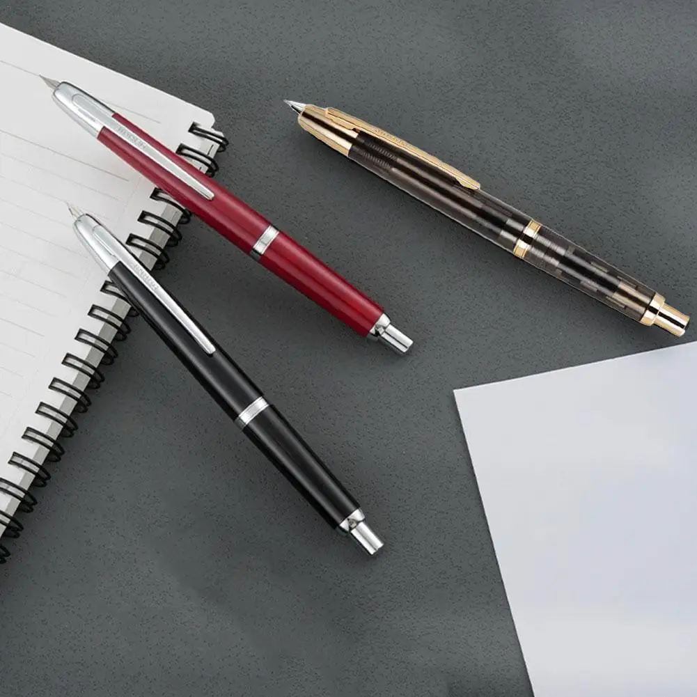 

0.5MM Fountain Pen Elegant Push Button Design For High-Quality Business WritingPerfect For Calligraphy Signing Supplies