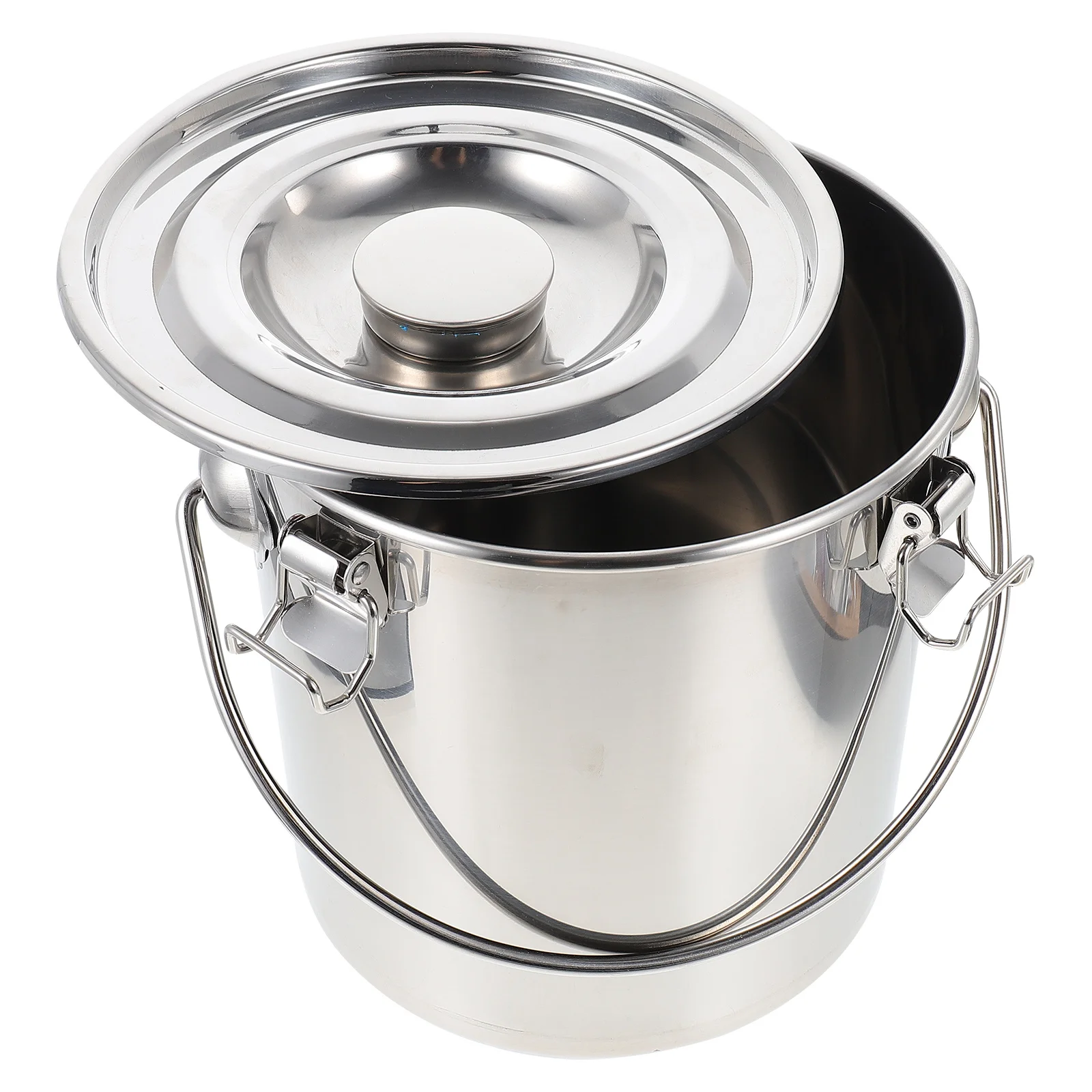 

Sealed Bucket Fine Workmanship Stainless Steel Kitchen Storage Jar Practical Food Storage Container Tea Dried Fruit Jar