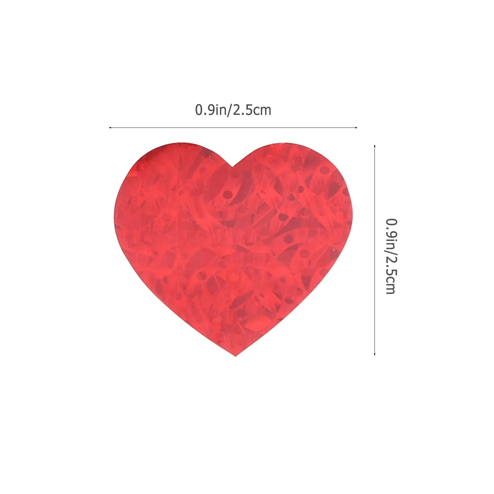 500Pcs Heart Stickers Self-Adhesive Multi-Use Body Labels for Gift Wrapping Sealing Decorative Decals Valentine's Day