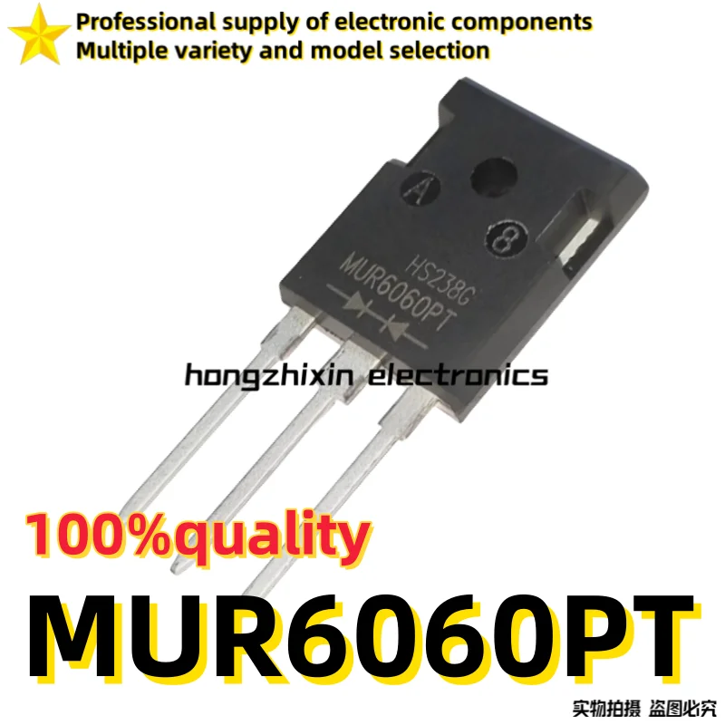 Tubo de emparejamiento de restauración rápida, 10 piezas, calidad nueva, mur60pt, MUR6060PA, MUR6060 a-247, MOSFET 60a600v, 5 pares