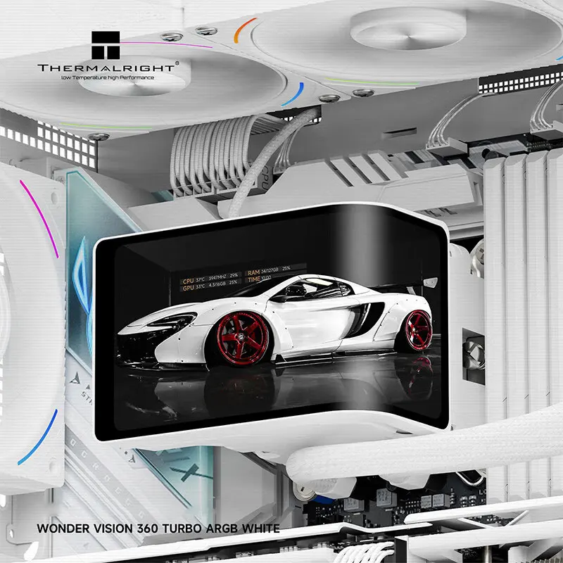 مبرد مياه Thermalright WONDER VISION 360 TURBO الكل في واحد 360 مم 6.67 بوصة AMOLED LCD 2K 60HZ شاشة منحنية عين عارية رؤية ثلاثية الأبعاد #2