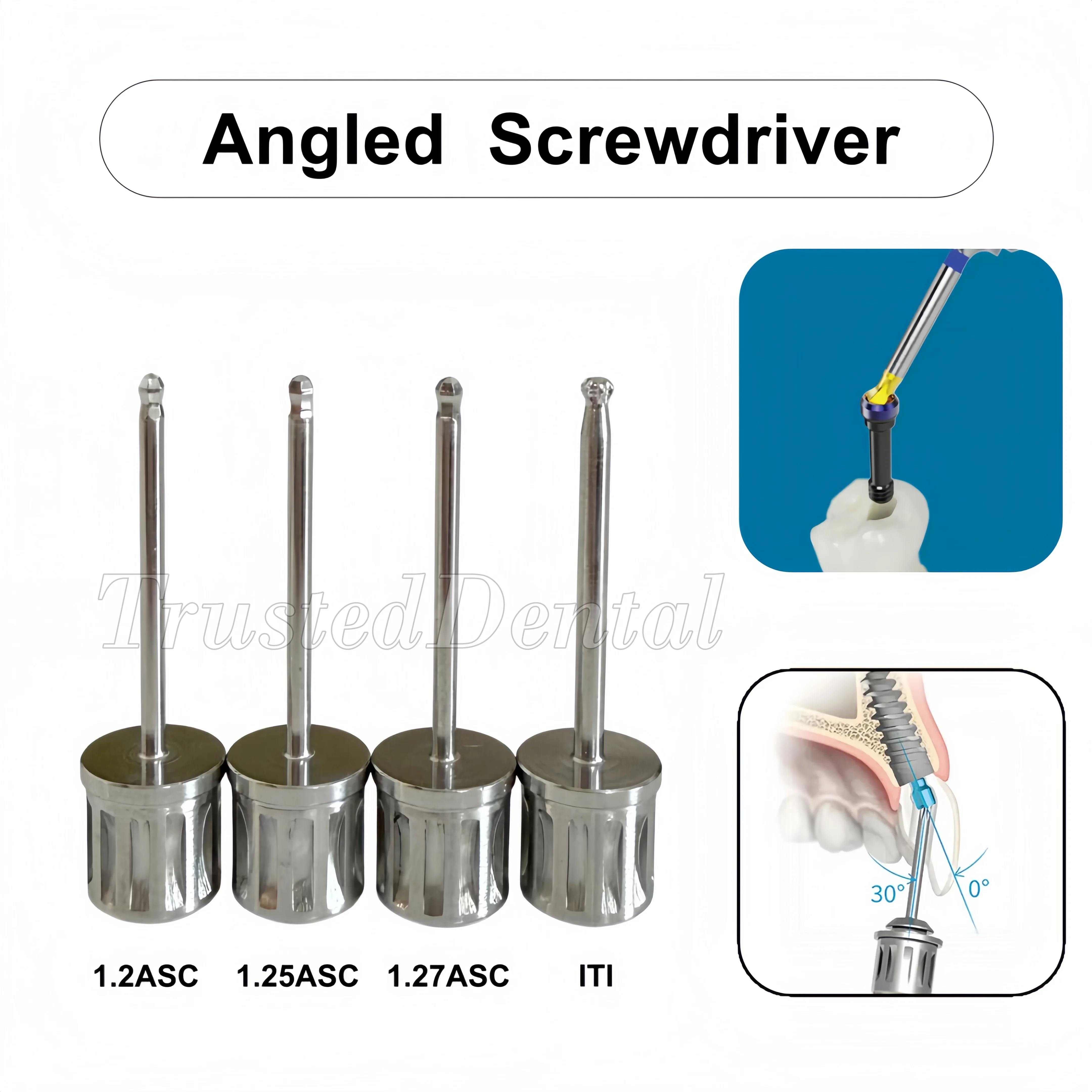 Dental Angulated Screw Implant Angle Screw Channel Driver For Hiossen ITI MIS Oss Dentium Adin 3i Dio Megagen Bego