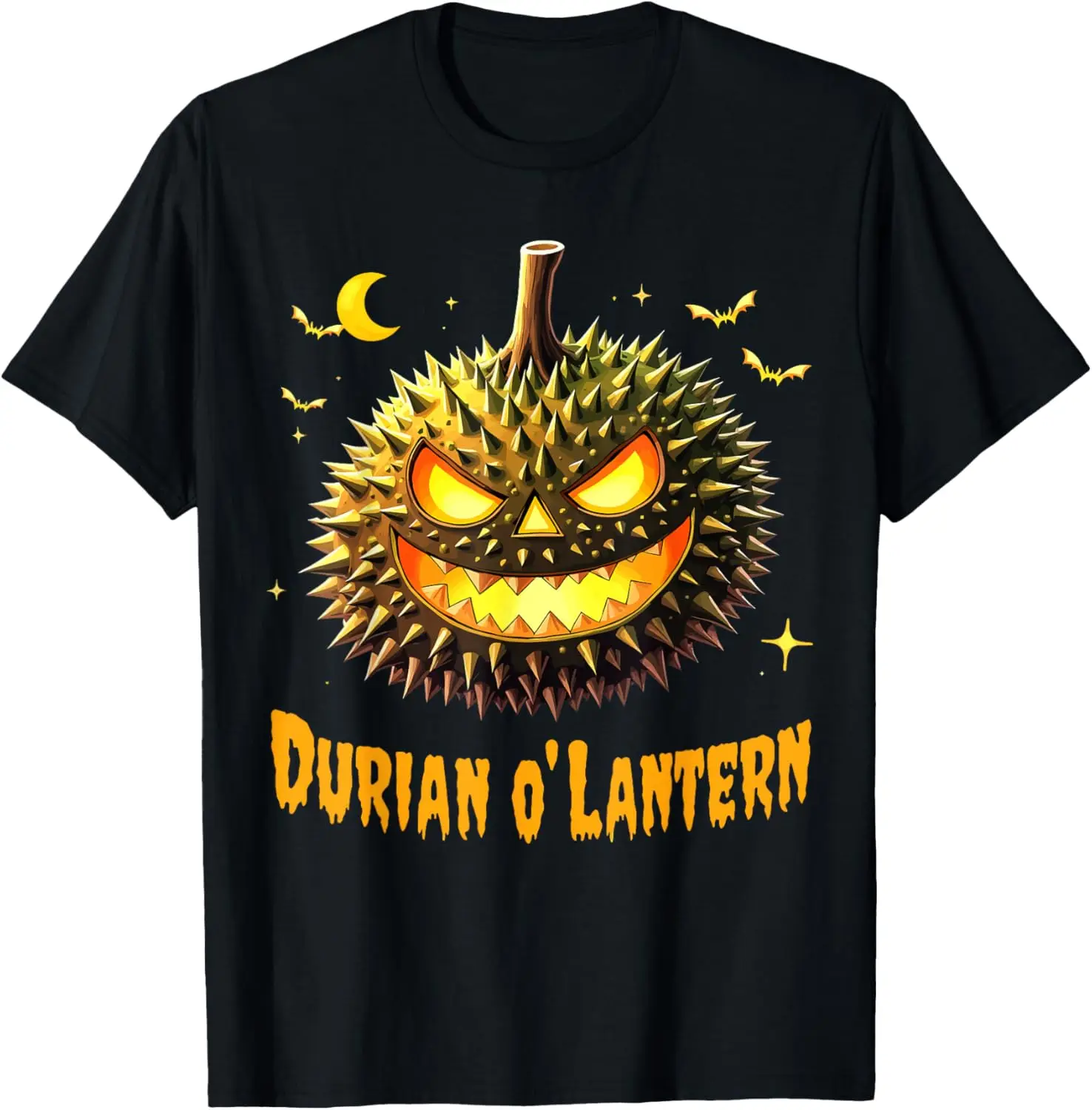 

Футболка Durian o'Lantern на Хэллоуин, забавная футболка для любителей жутких фруктов