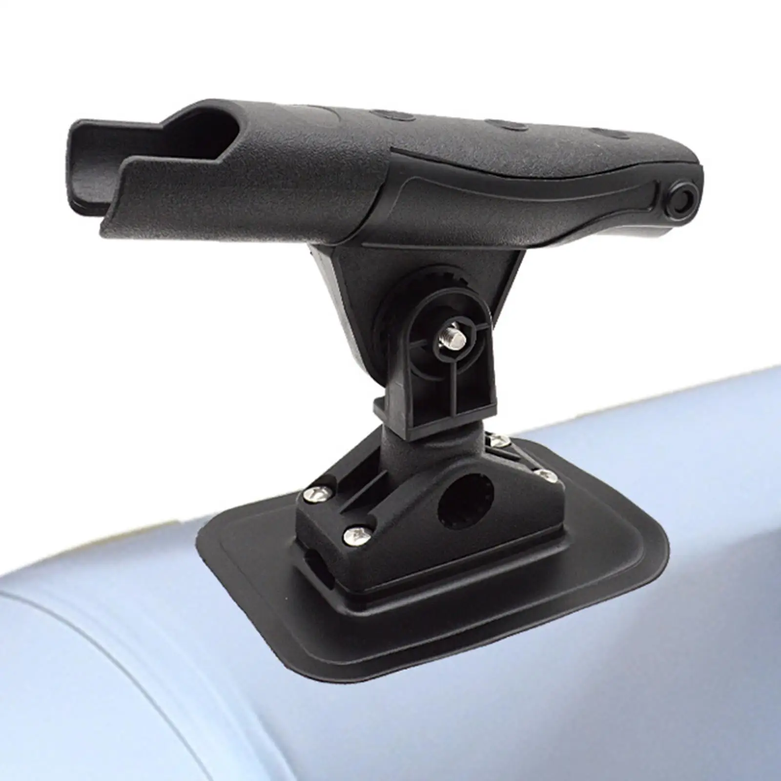 Inflatable Boat Fishing Rod Holder Accessories 360 Degree Rotation with Secure Fixed Base Universal Kayak Fishing Pole Holder