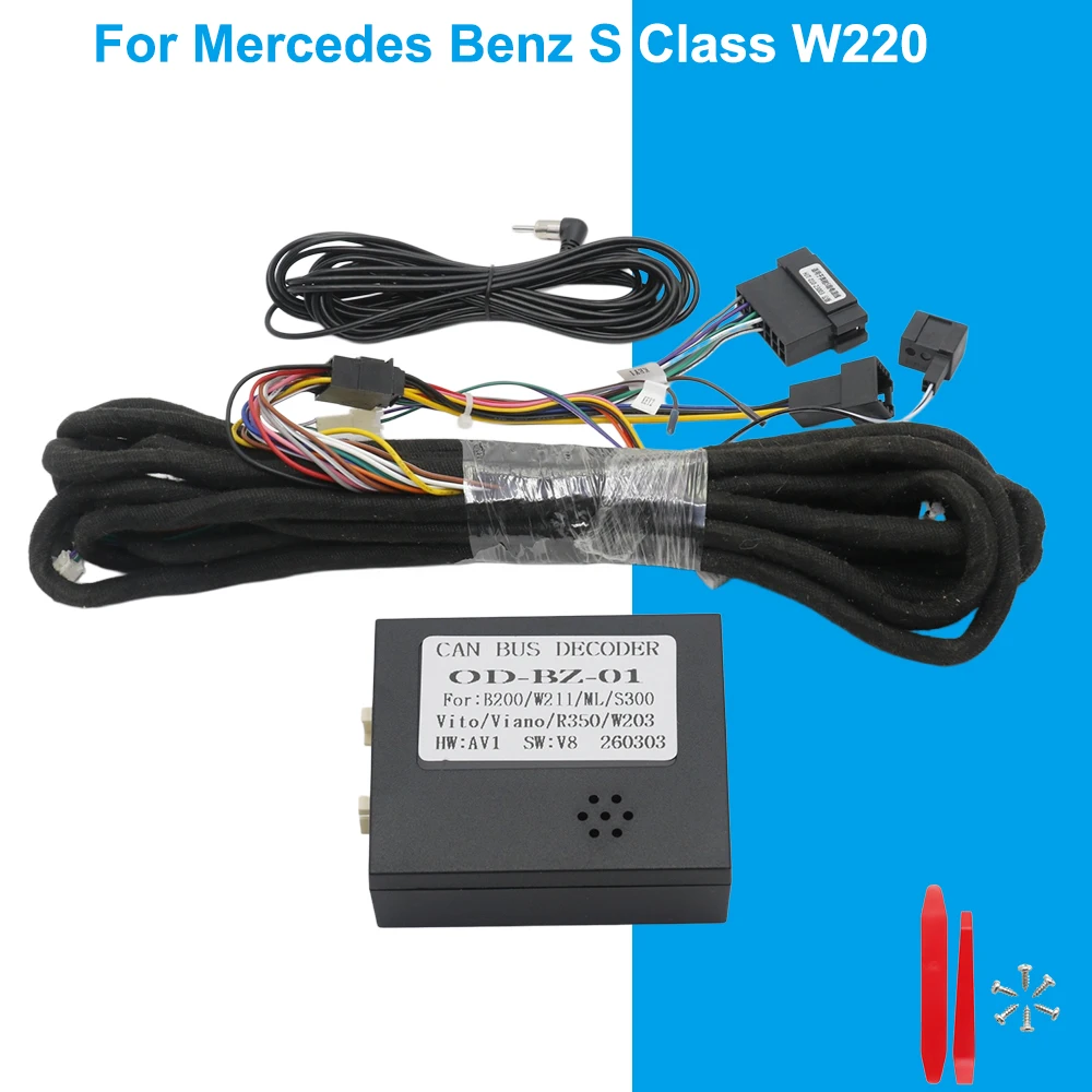 For Mercedes Benz S Class W220 Car Radio Frame | Dashboard Panel Bezel Replacement | Front Touchscreen Frame