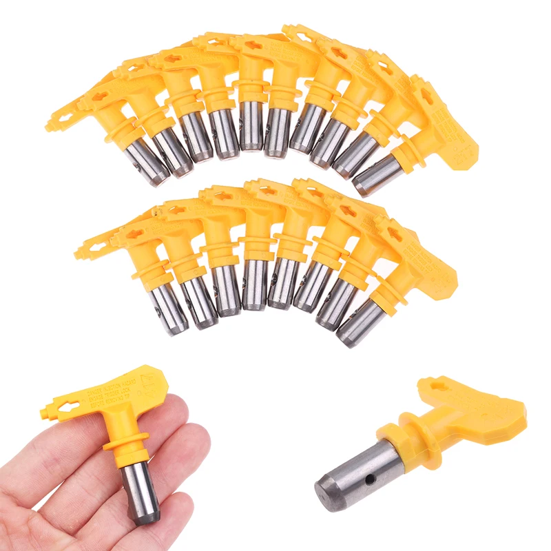 

1PC 2/3/4/5/6 Series Airless Spray Gun Tip Nozzle Yellow for Wagner Paint Sprayer Powder Coating Airbrush Nozzle Repair Tool
