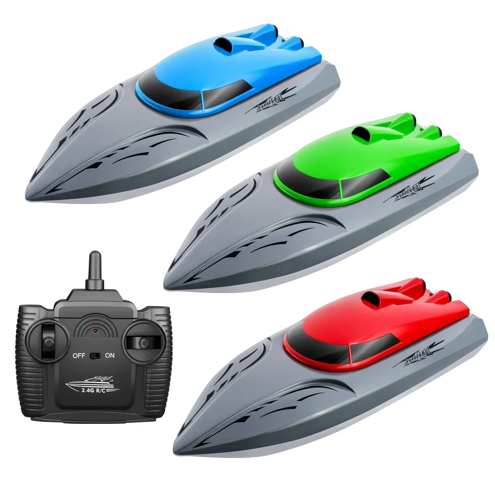 806 2,4G RC barco barco de Control remoto juguete impermeable motores duales 20 KM/h carreras RC de alta velocidad