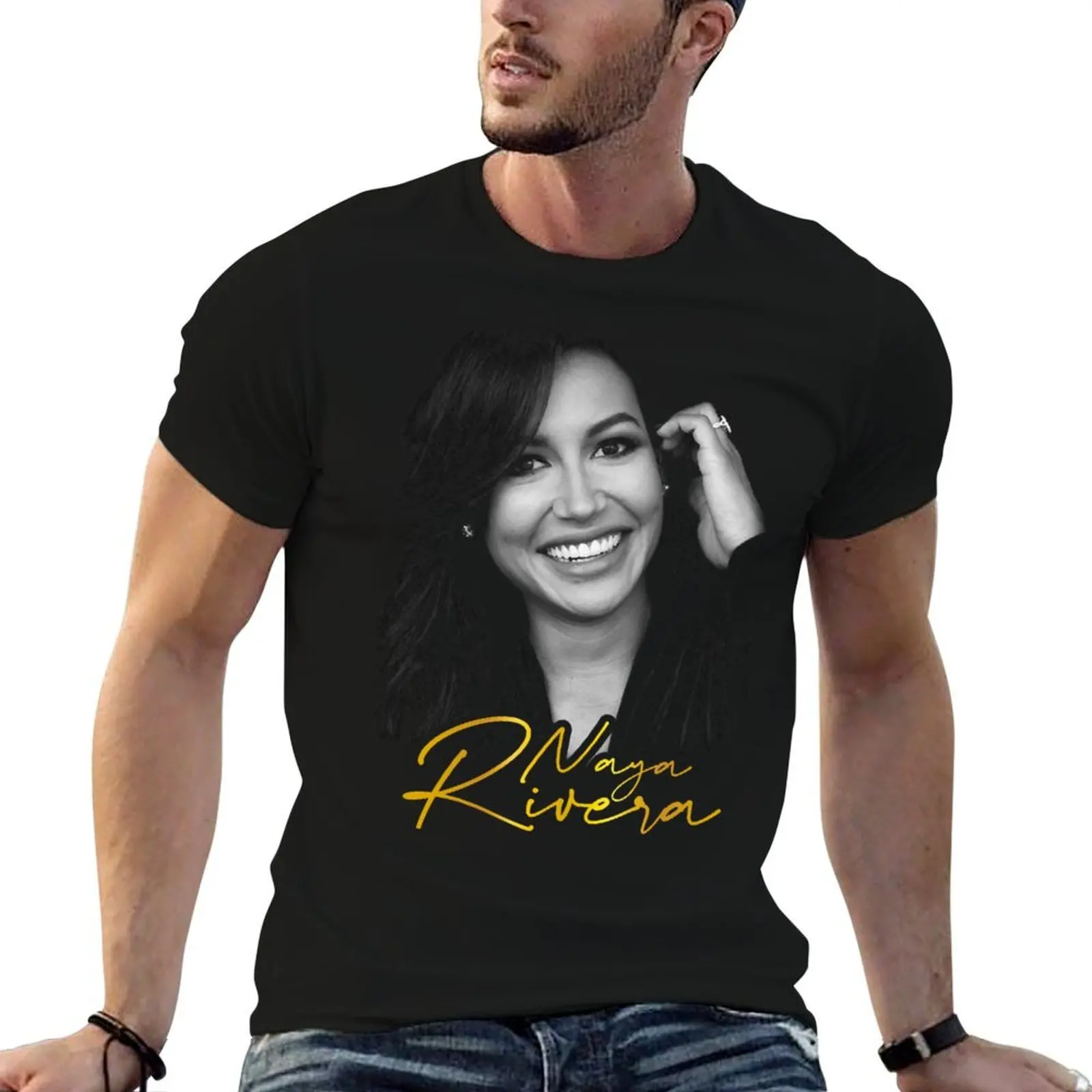 

Naya Rivera Chromatic art T-Shirt t shirts for man graphic vintage t shirt personalised man t shirt heavy cotton T-Shirt