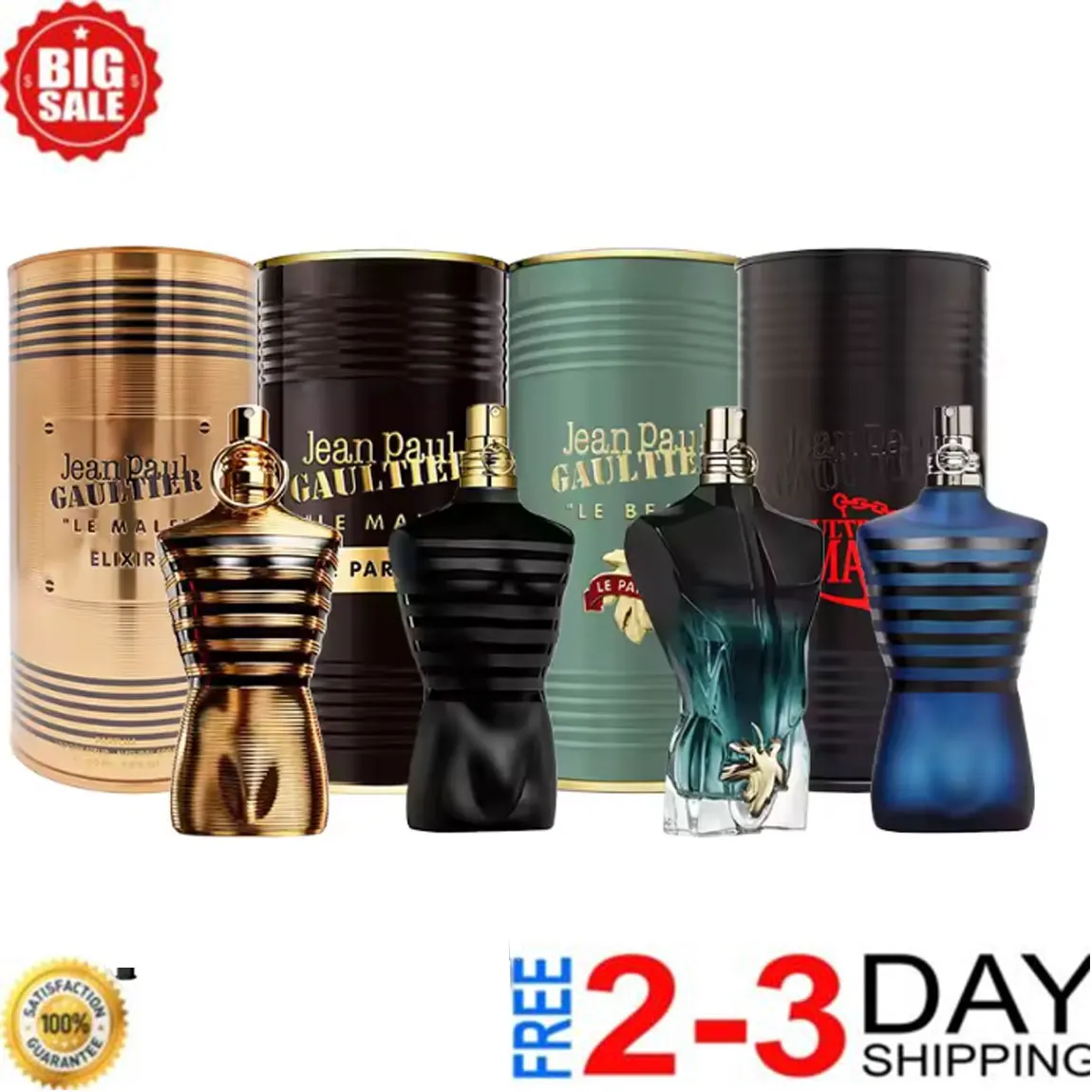 Le Male Le Parfum de Jean Paul Gaultier para hombres 4,2 oz/125 ml Eau de Parfum Spray intenso de larga duración NUEVO EN CAJA