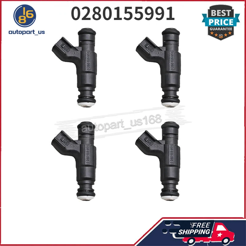 

Fuel Injectors 0280155991 For 2002-2008 Mini Cooper 1.6L L4