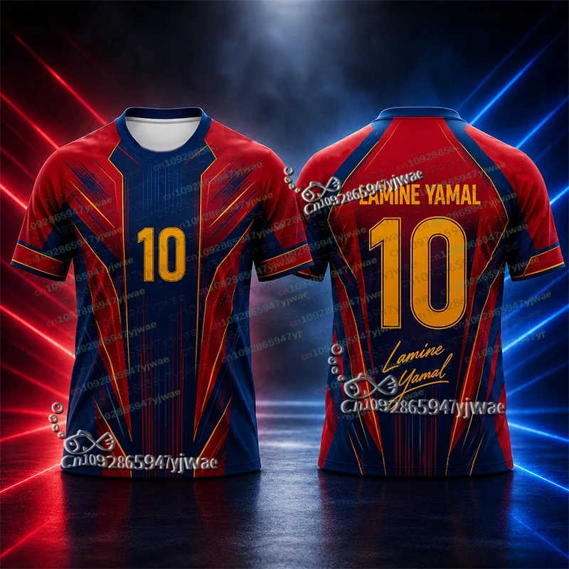 Rushready Yamal No.10 Commemorative Football Jersey Summer Breathable Adult/Kid Sport TShirt Special Edition Fans Soccer Tees
