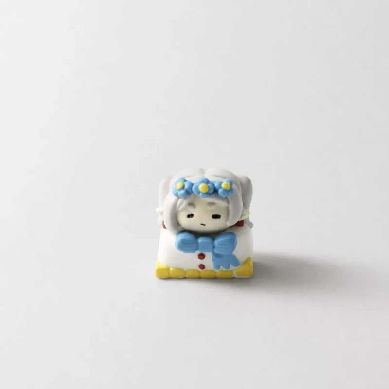 New Anime Figure Frieren Personalized Creativity Single Design Sense Resin Advanced in Stock Keycaps Mechanical Keyboard Gift
