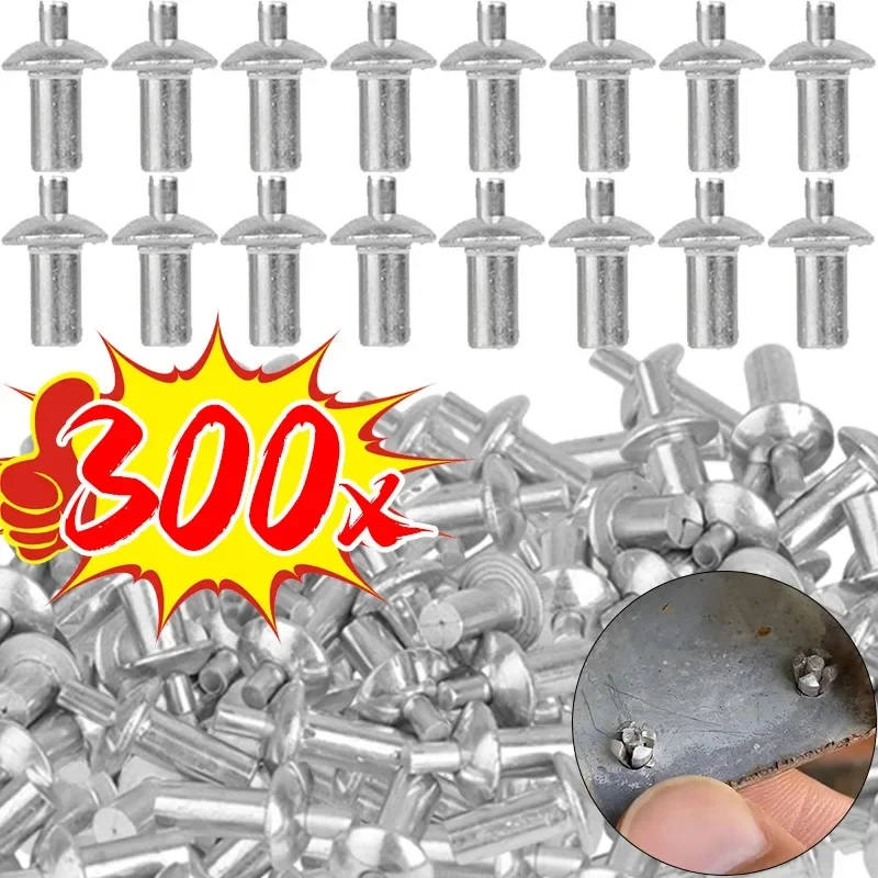 New Hammer Drive Expansion Rivets Percussion Expansion All Aluminum Alloy Nail Head Piercing Knock Tapping Screws Fasteners